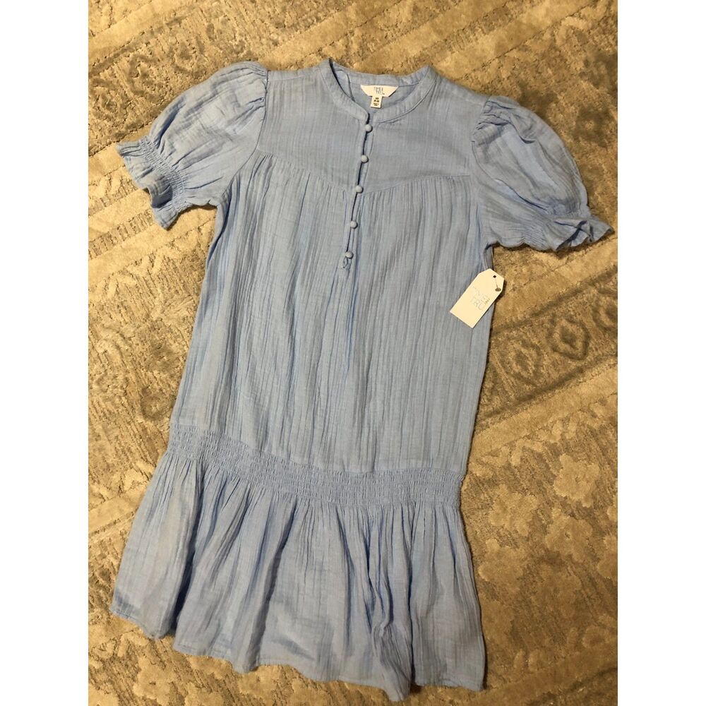 Light Blue Linen Woman's Dress Size XS